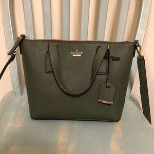 Kate Spade olive green crossbody purse!